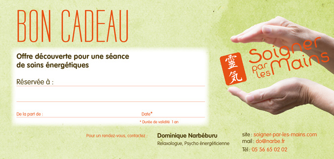 bon cadeau reiki et PNL